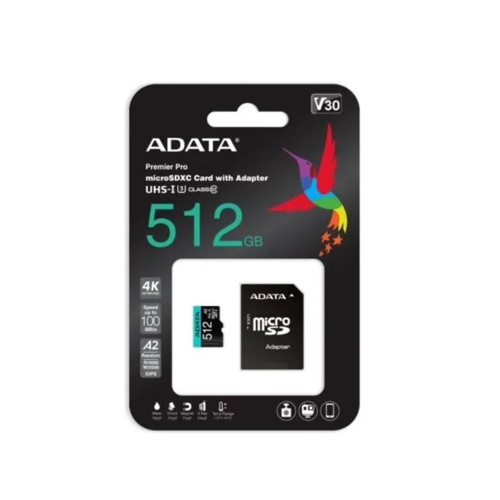 MICRO SD ADATA PREMIER PRO MICROSDXC/SDHC UHS-I U3 CLASS 10 V30S