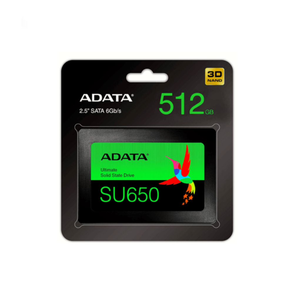 DISCO SSD ADATA SU650 2.5, SATA 6GB/S, 3D NAND, LECTURA 520MB/S, ESCRITURA 450MB/S