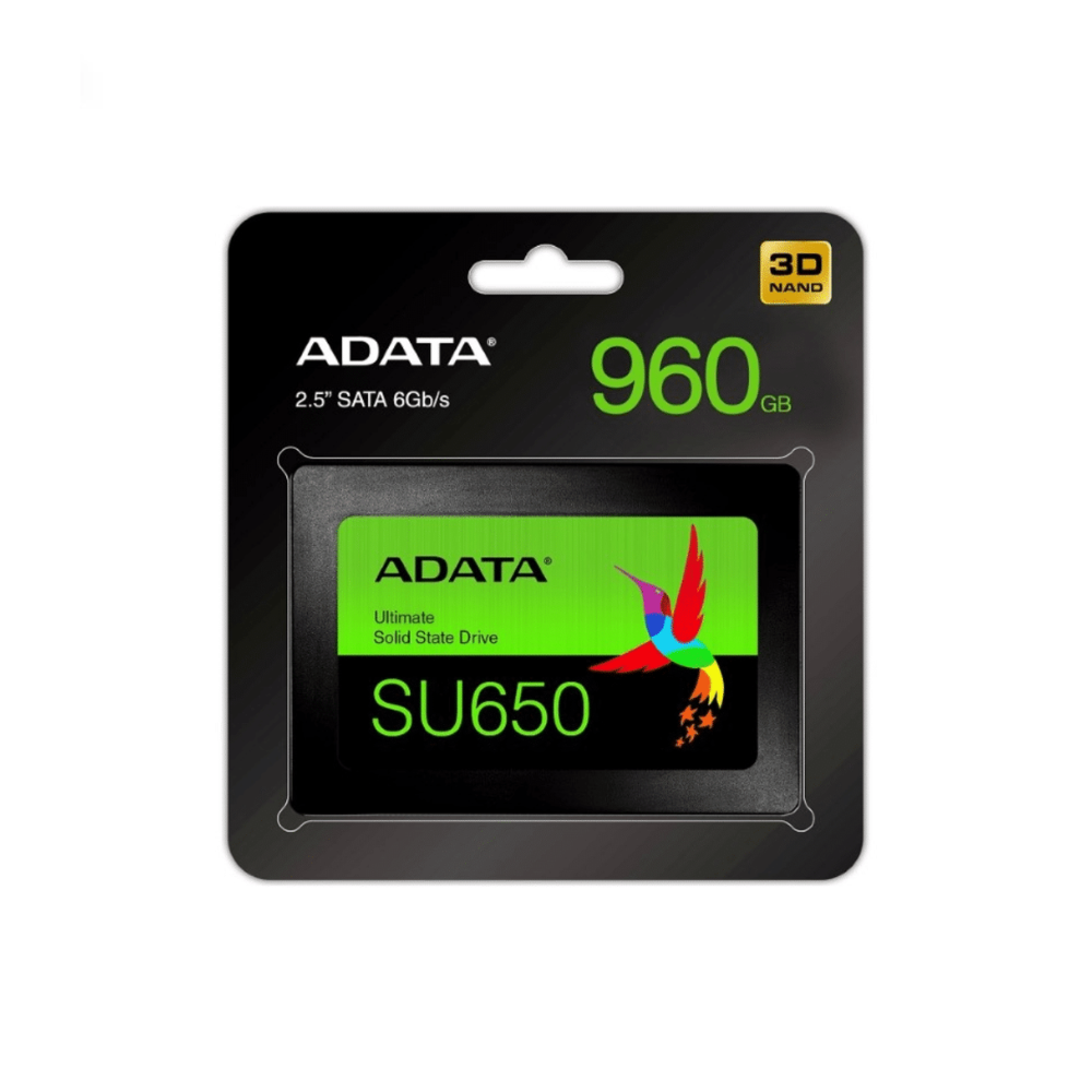 DISCO SSD ADATA SU650 2.5, SATA 6GB/S, 3D NAND, LECTURA 520MB/S, ESCRITURA 450MB/S