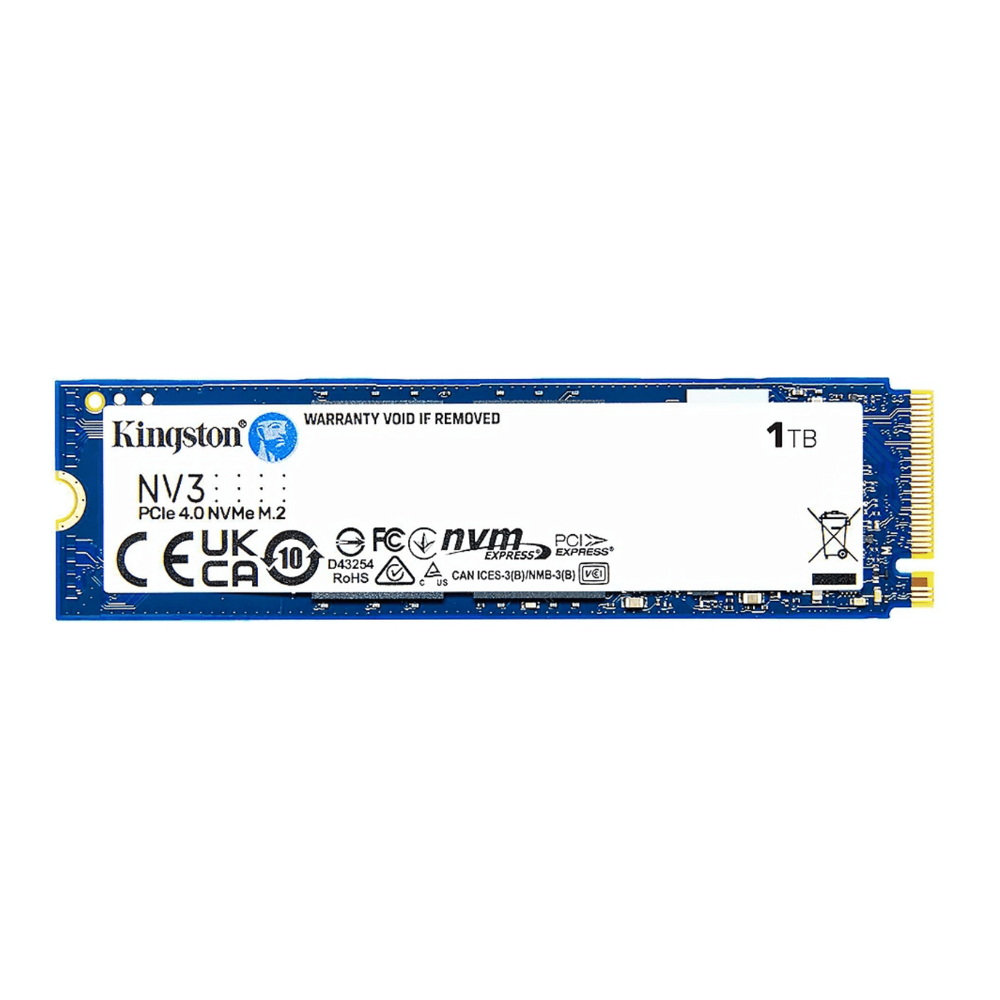 SSD/KINGSTON 1TB NV3 M.2 2280 NVME SSD UP TO 6000 MB/S