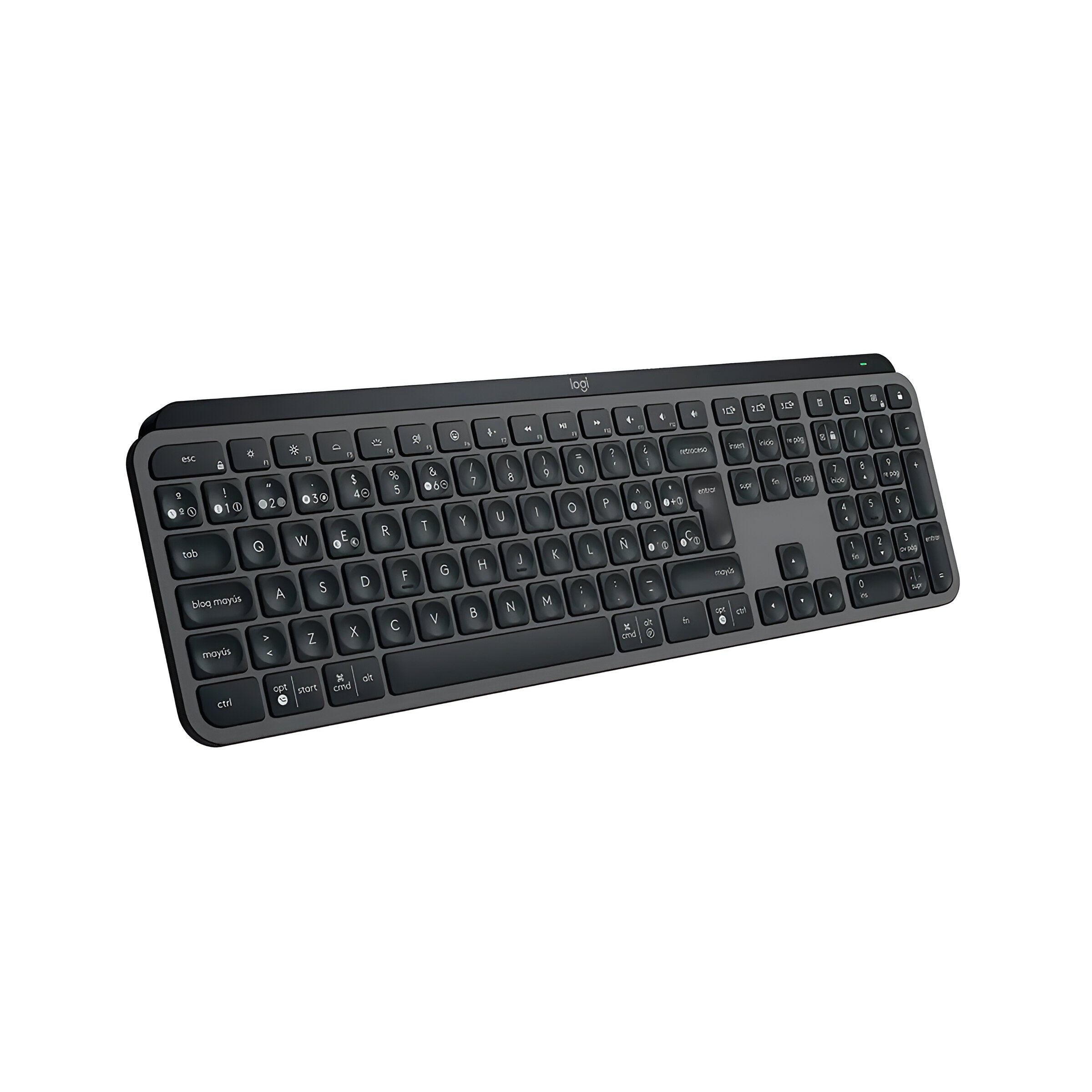 TECLADO LOGITECH MX KEYS S GRAFITO SPA USB LOGI BOLT-BT-MUL. DISP. - RECARG-RETR.ILUM