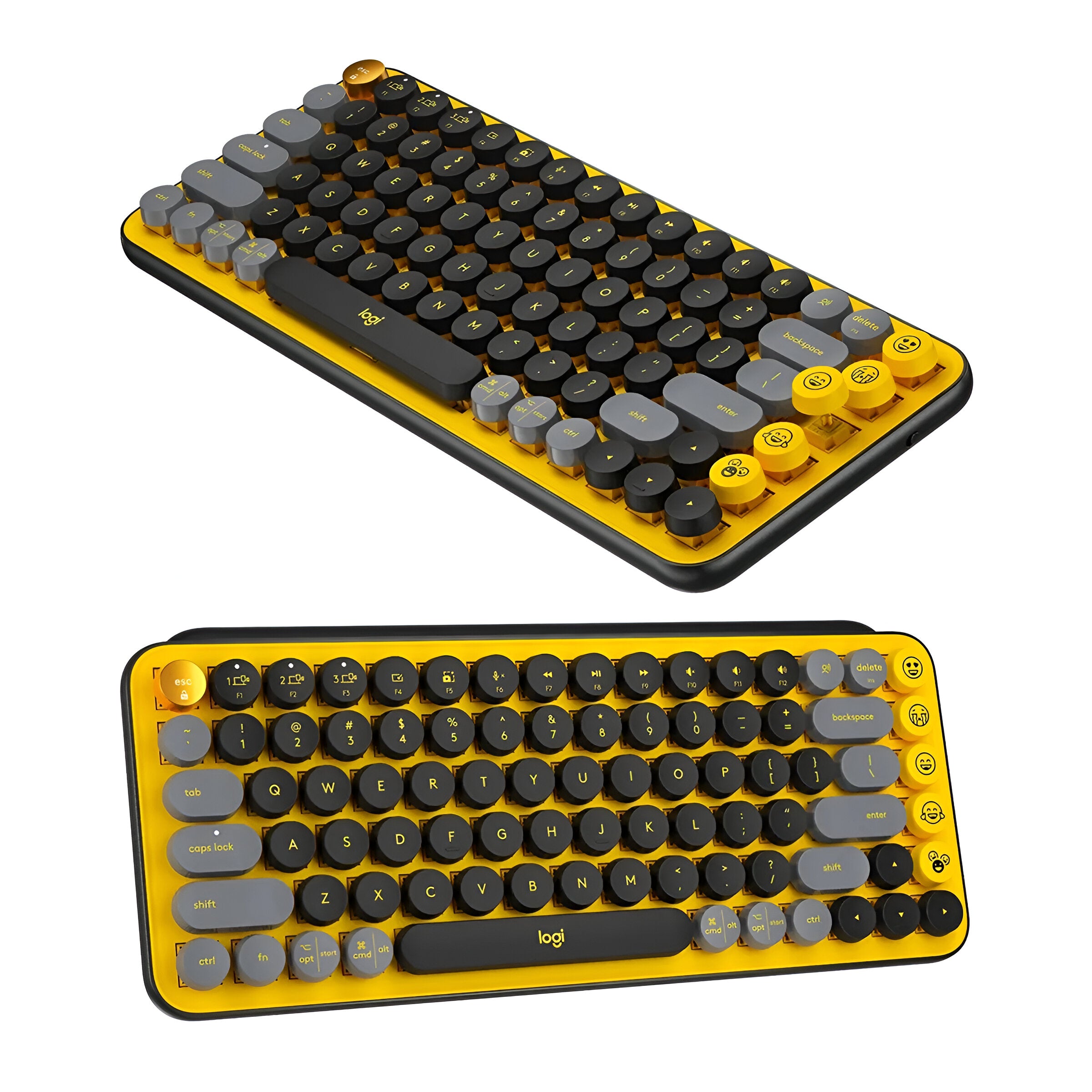 TECLADO LOGITECH POP KEYS MECANICO INHALAMBRICO AMARILLO