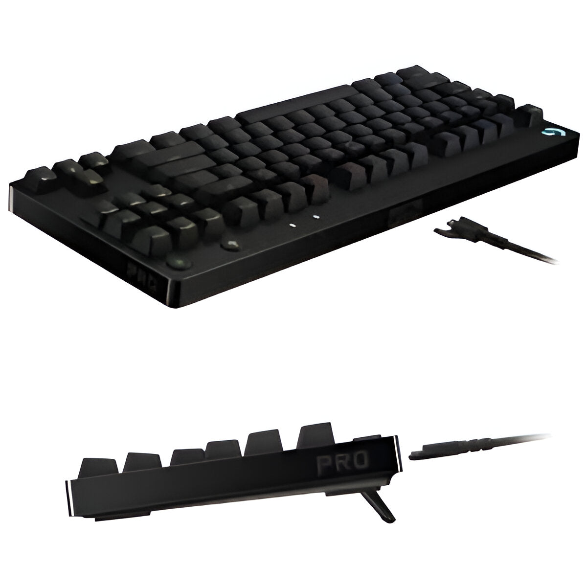 TECLADO LOGITECH GAMER G PRO RGB MECANICO GX AZUL WIRED NEGRO