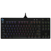 TECLADO LOGITECH GAMER G PRO RGB MECANICO GX AZUL WIRED NEGRO