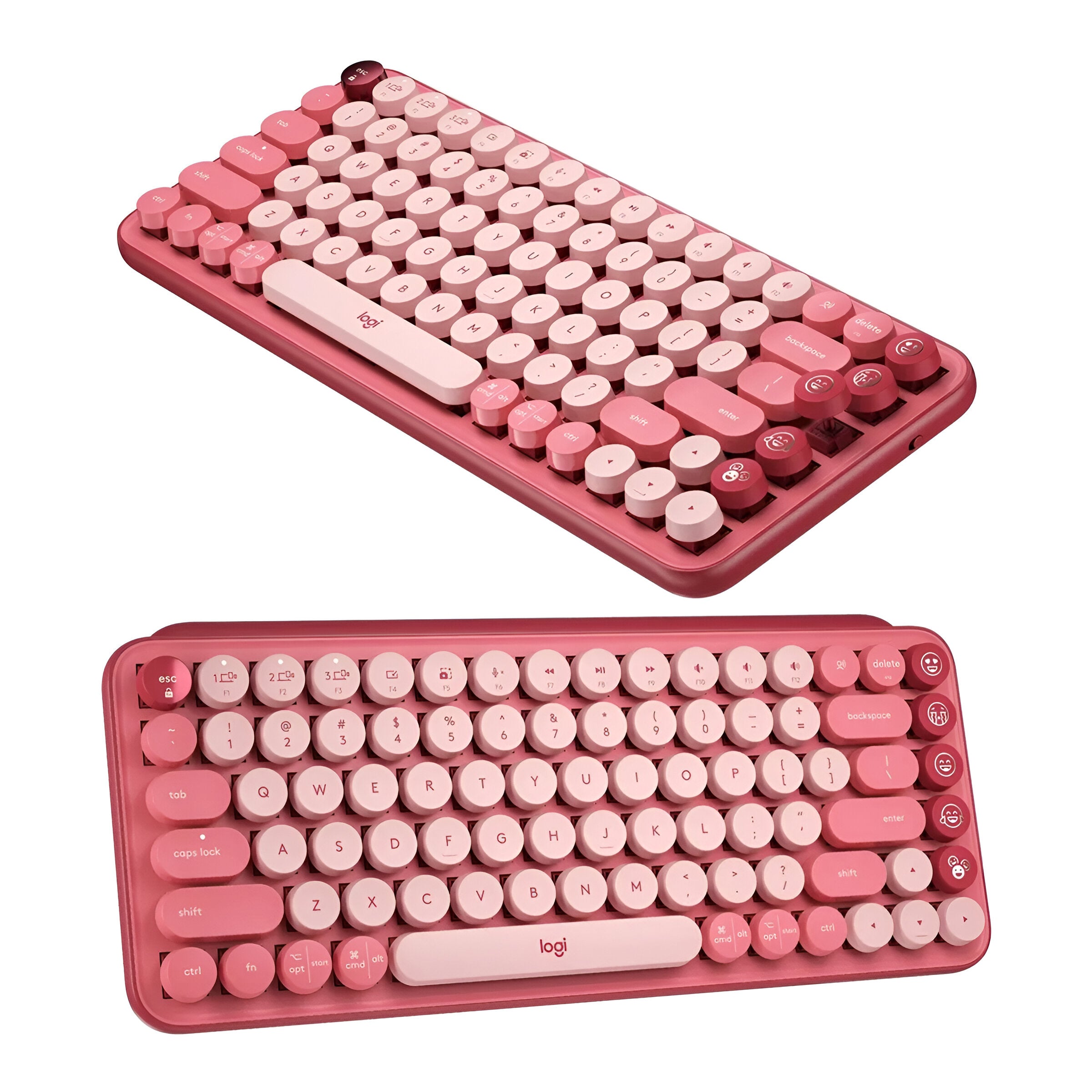 TECLADO LOGITECH POP KEYS MECANICO INHALAMBRICO ROSADO