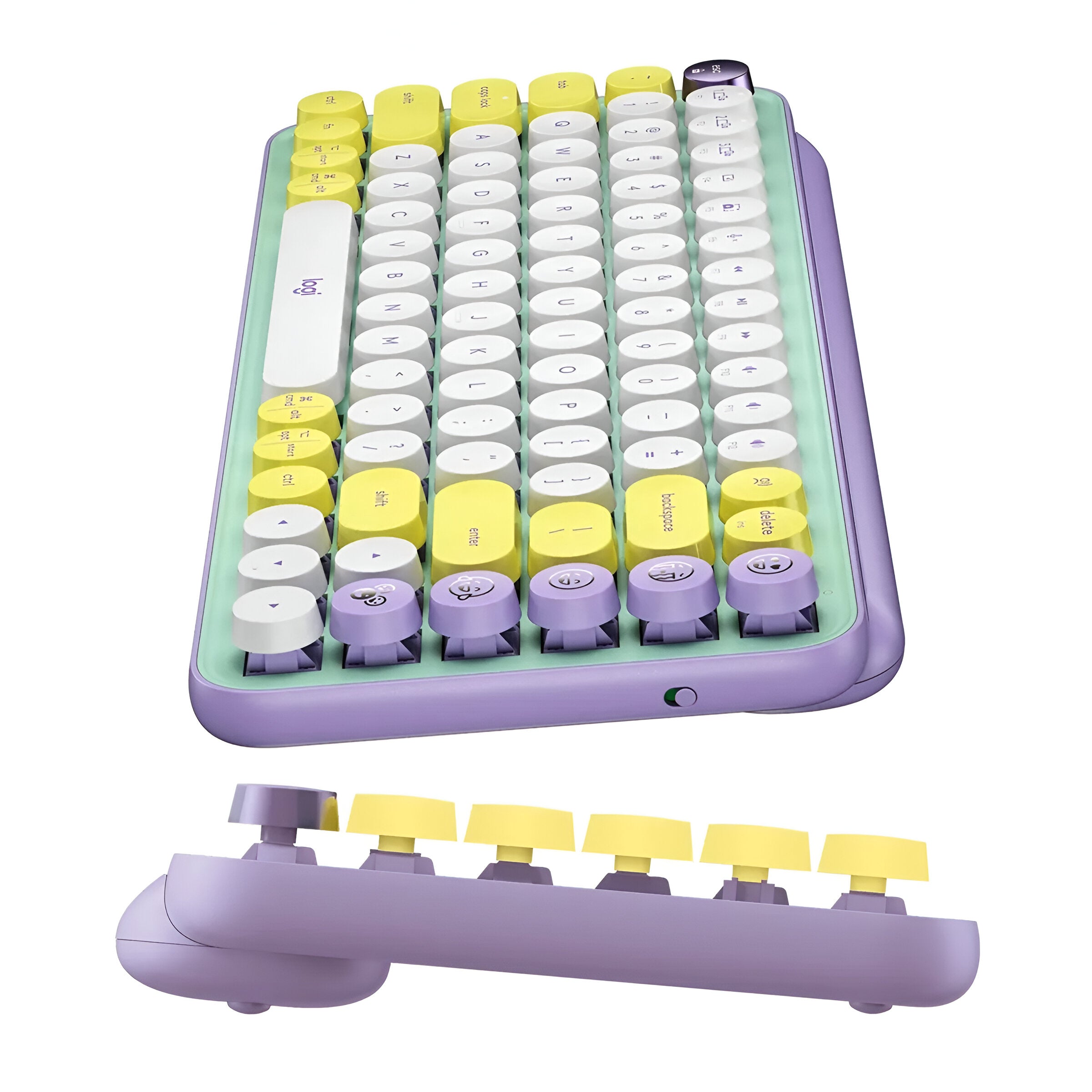 TECLADO LOGITECH POP KEYS MECANICO INHALAMBRICO MENTA
