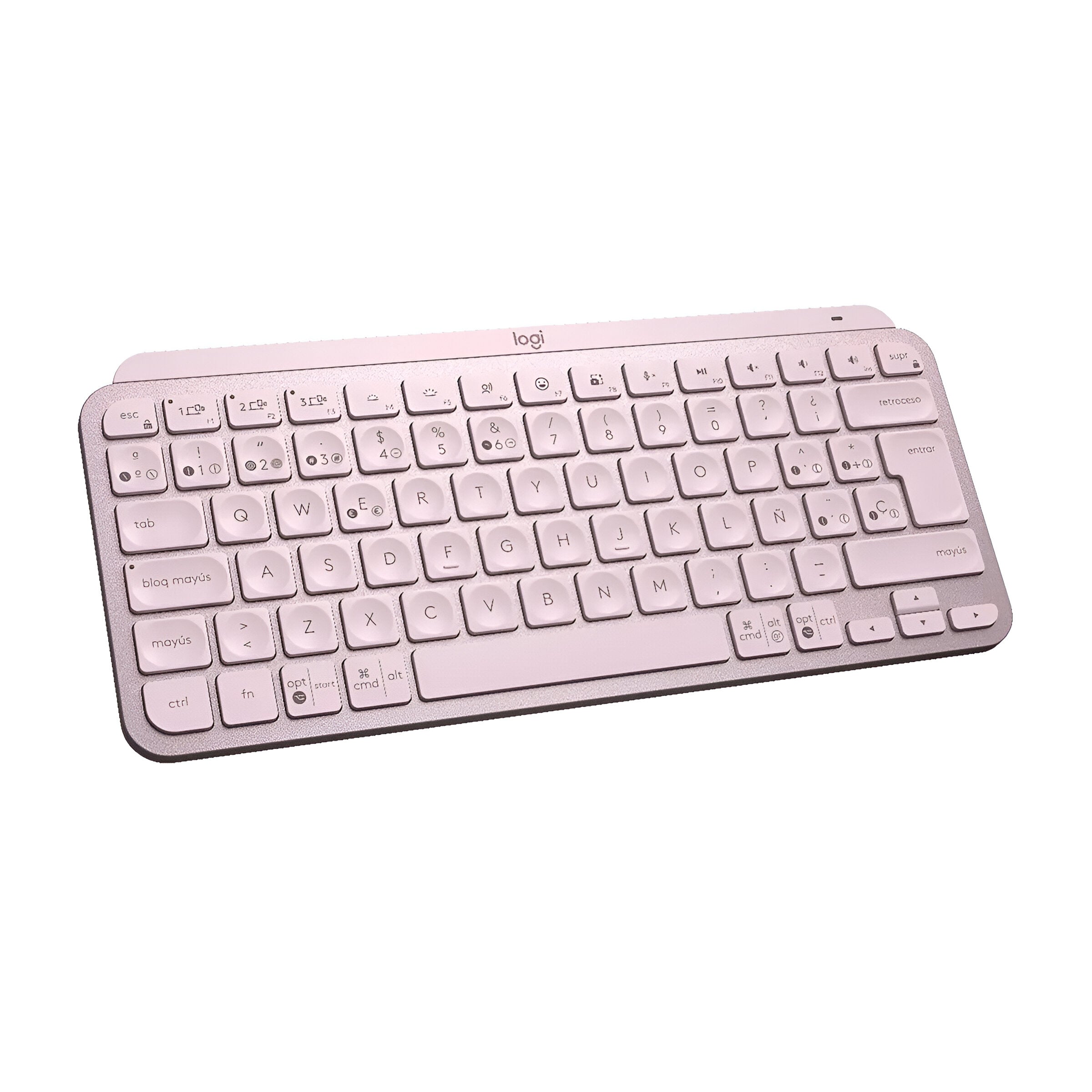 TECLADO LOGITECH MX KEYS MINI INALAMBRICO RF WIRELESSBLUETOOTH ROSA