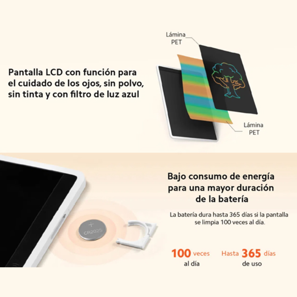PIZARRA DE ESCRITURA LCD 13.5” A COLOR XIAOMI