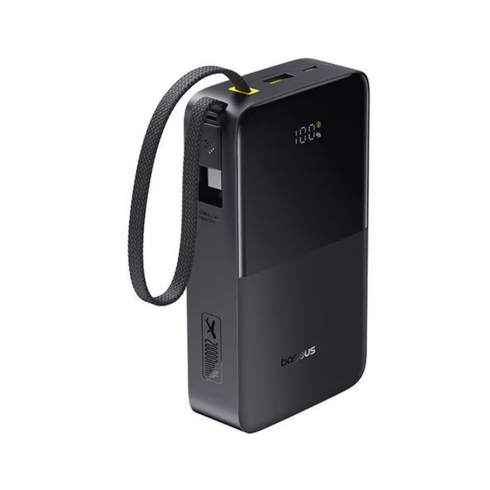 POWER BANK ENERFILL FC51 BIPOW 2 PRO E0027701 20000MAH 22.5W CABLE NEGRO