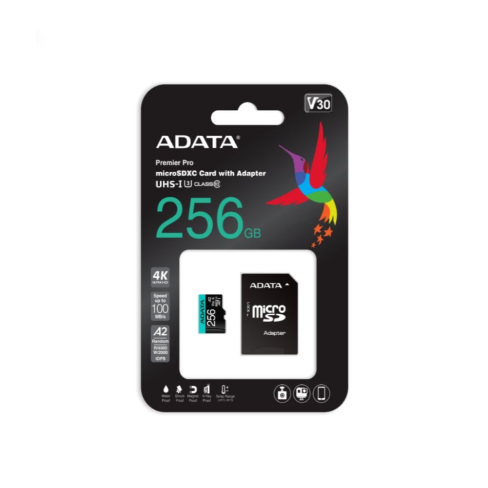 MICRO SD ADATA PREMIER PRO MICROSDXC/SDHC UHS-I U3 CLASS 10 V30S