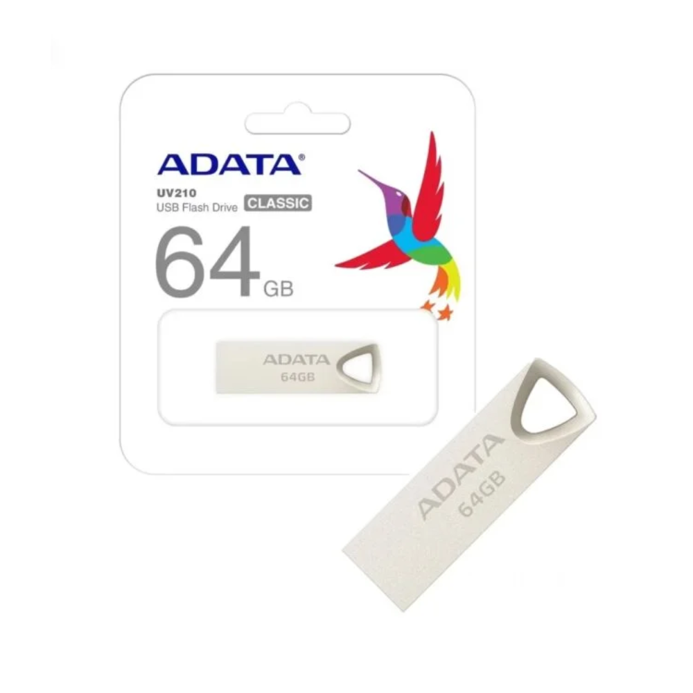 FLASH MEMORY ADATA UV210 64GB USB 2.0, METALICO