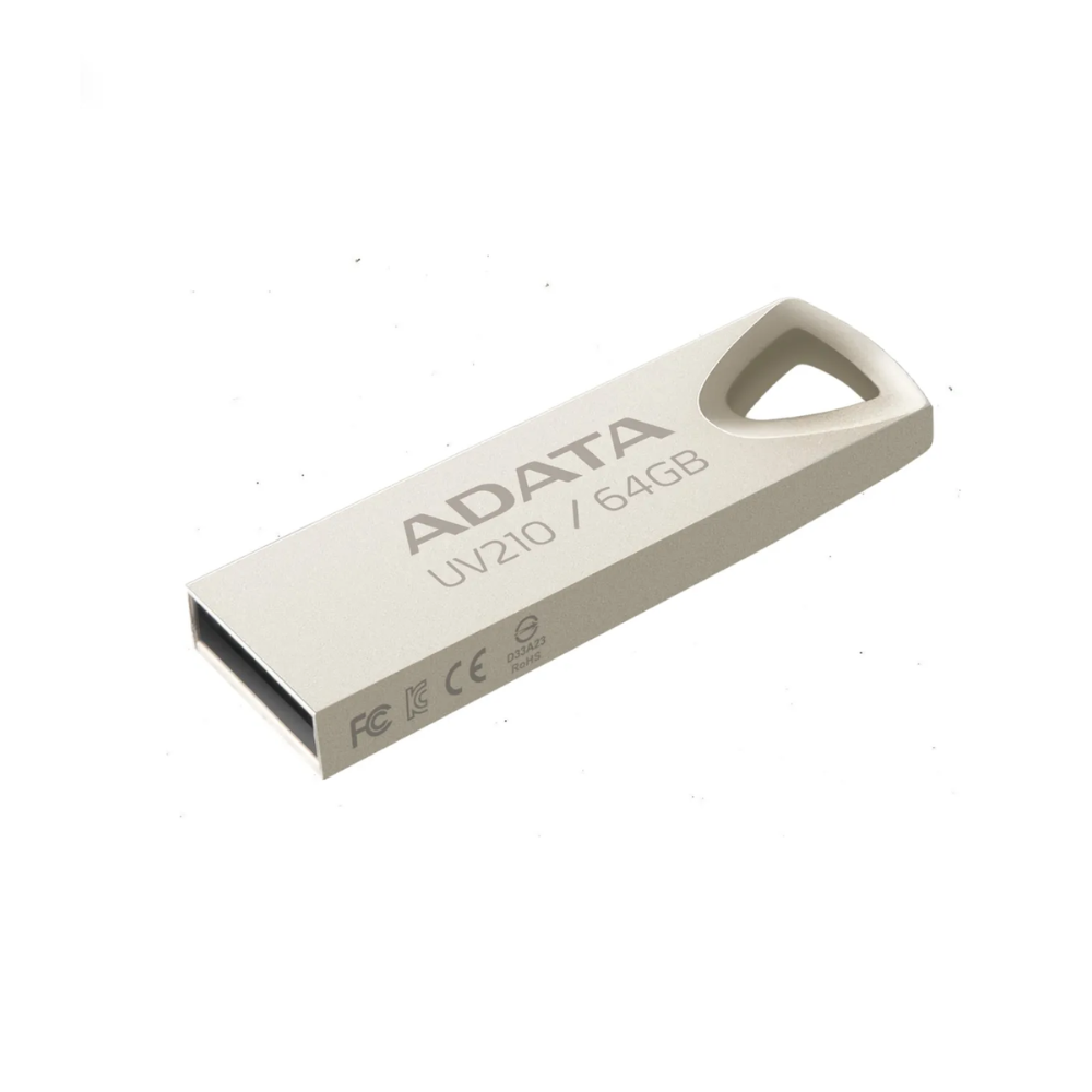 FLASH MEMORY ADATA UV210 64GB USB 2.0, METALICO