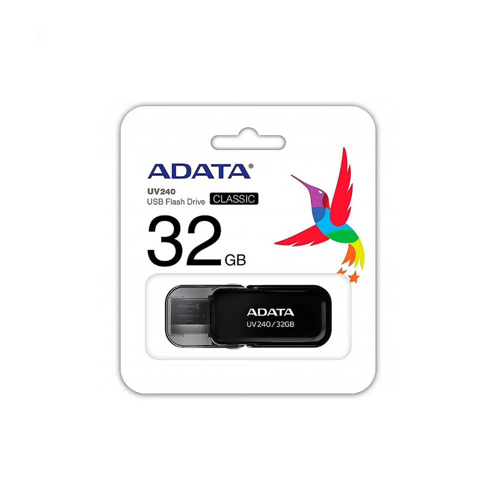 FLASHMEMORY/ADATA USB UV240 32GB USB 2.0 FLIP-CAP BLACK