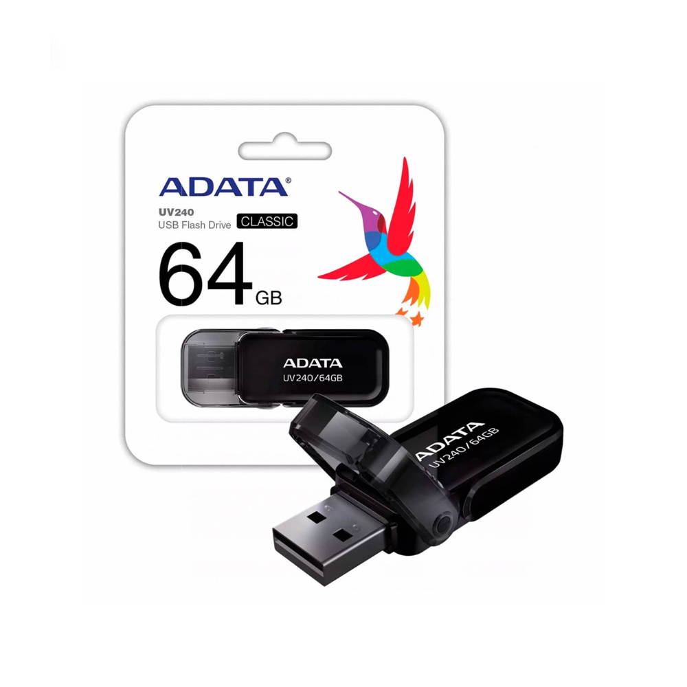 FLASH MEMORY ADATA UV240 64GB USB 2.0 NEGRO
