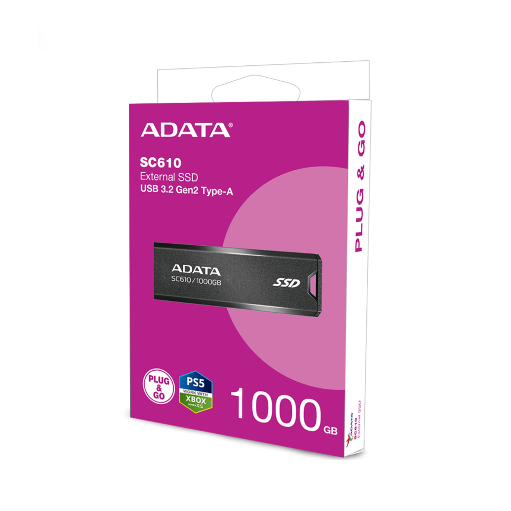 SSD ADATA EXTERNO SC610 USB 3.2 GEN2 550/500MB/S COMPATIBLE PS5 XBOX