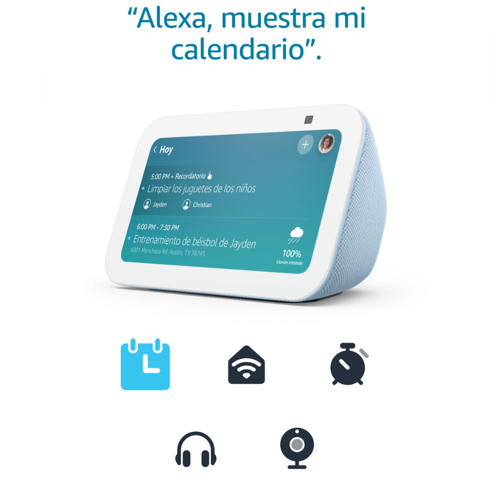 PANTALLA AMAZON ECHO SHOW 5 B09B2SRGXH AZUL  GEN. 3  PANTA. TACTIL 5.5  2MP CAMARA