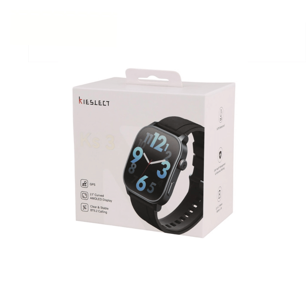 SMARTWATCH KIESLECT/KS3 2. 1 AMOLED GESTION DE SALUD BT5.3 5ATM 400MAH COLOR NEGRO