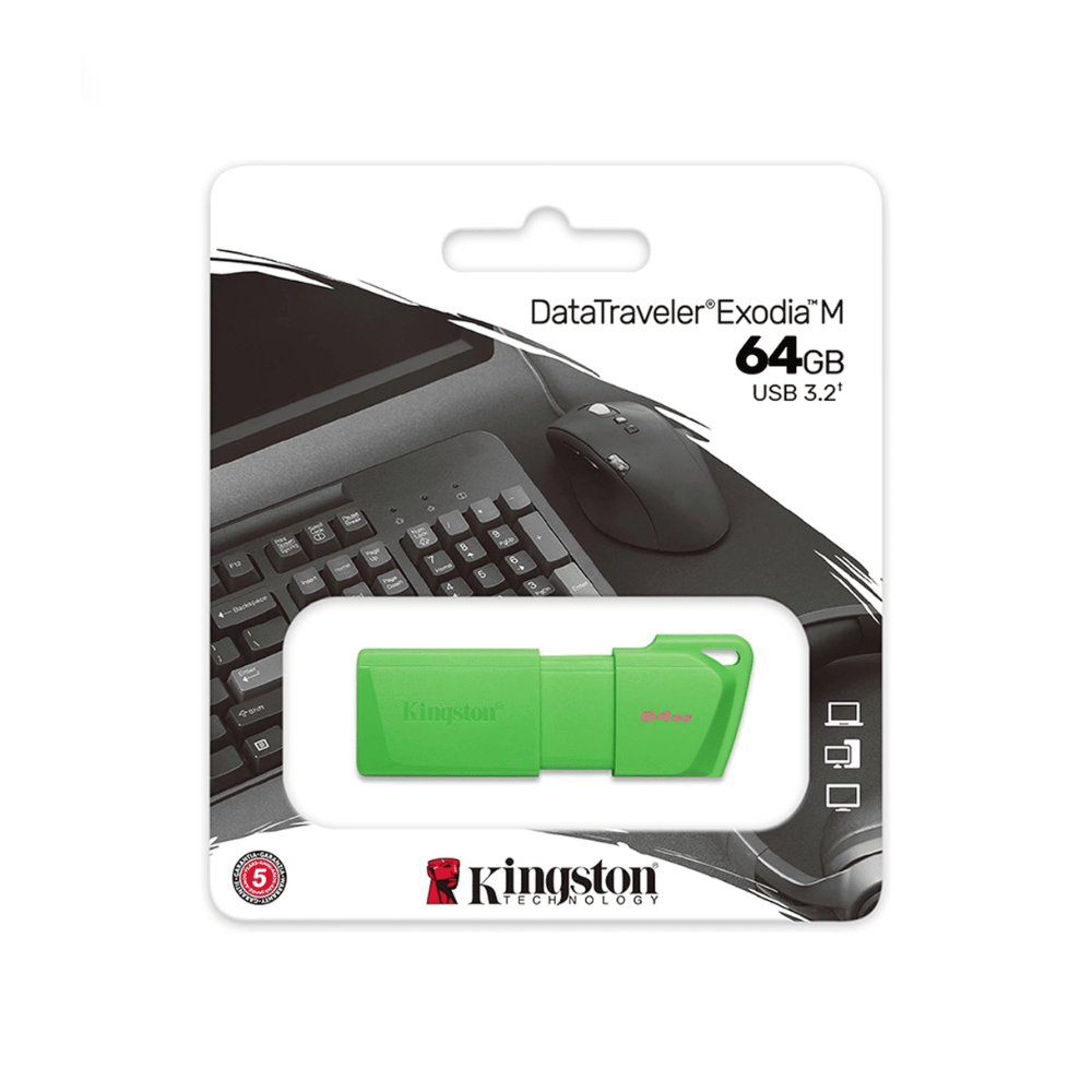 FLASHMEMORY KINGSTON DTXM 64GB GREEN NEON USB 3.2 GEN1 KCU2L64-LG