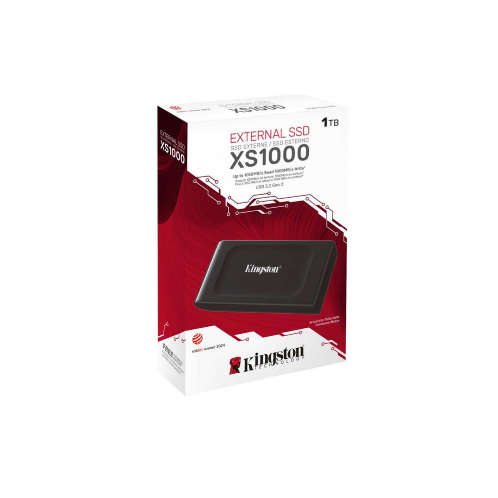 SSD KINGSTON EXTERNO XS1000 1TB USB 3.2 GEN2 1050MBS/1000MBS NAND 3D