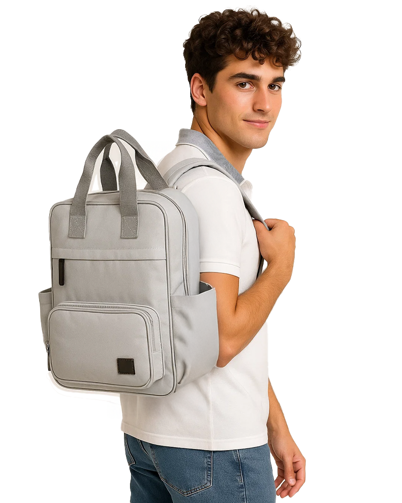 MOCHILA PAÑALERA SMALL GRAY