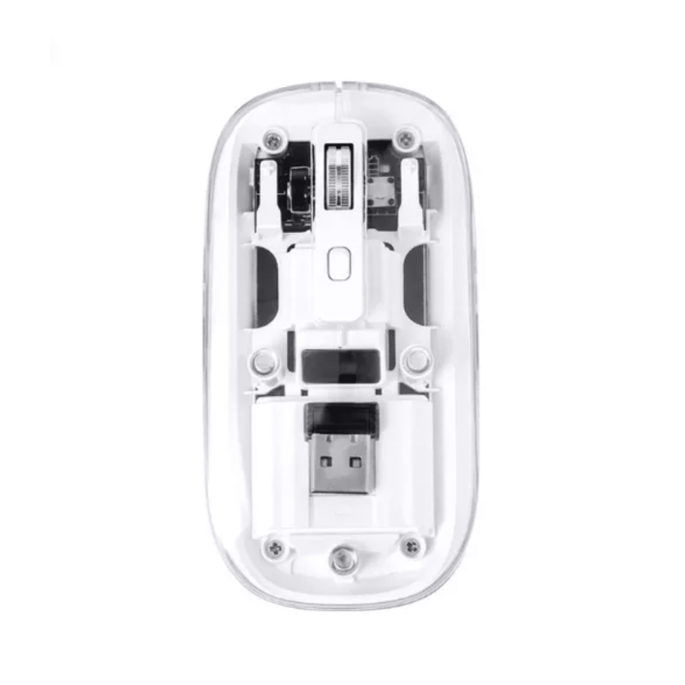 MOUSE SPEEDMIND SMMOU2075 TRANSPARENTE RF 2.4GHZ  BATERIA RECARGABLE