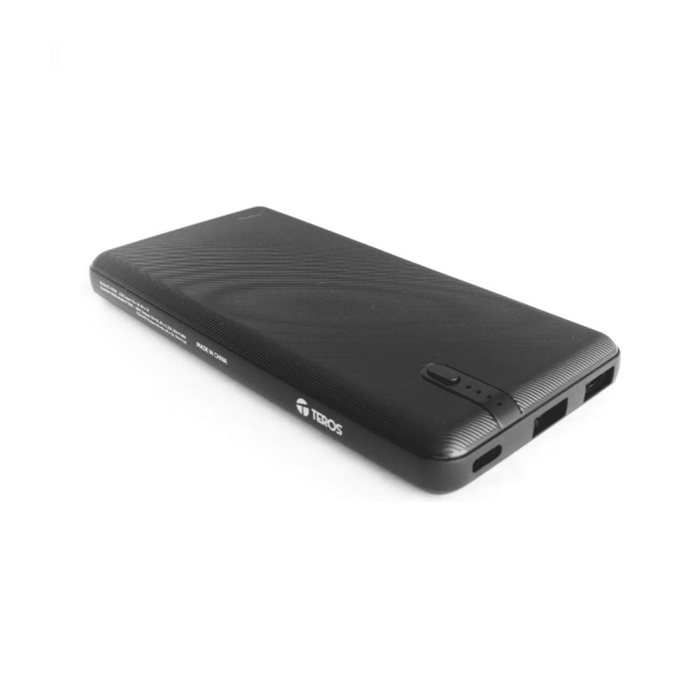 CARGADOR TEROS TE-7053N 10000MAH /PD20W /LITIO GRADO A / ENTRADA USB-C / 2 SALIDAS USB-A