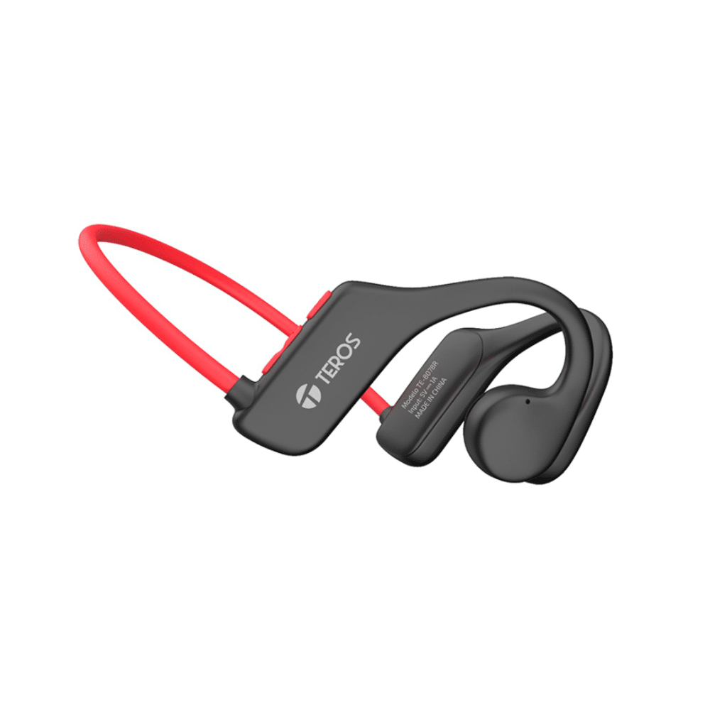 HEADSETS TEROS TE8078R CONDUCCION DE AIRE / BT 5.0 10M. / BAT. 180 MAH /IPX5 / CARGA MAGNETICA