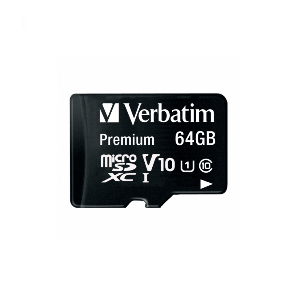 MICRO SD  VERBATIM 44084 64GB CLASE 10 ADAPTADOR SD