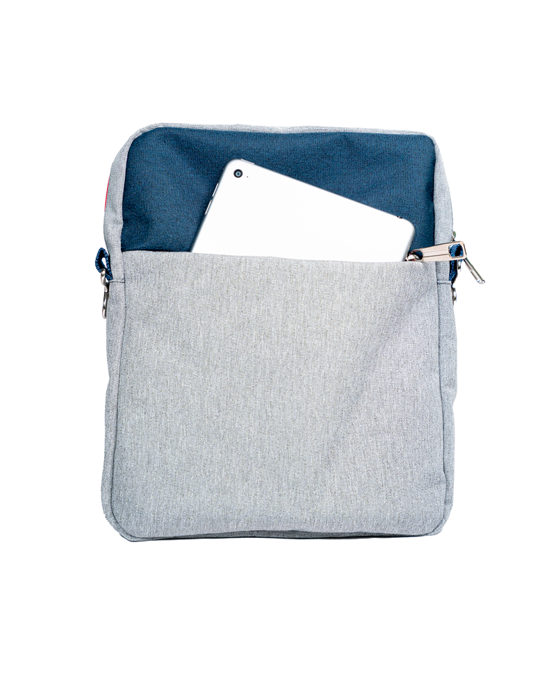 BOLSO PORTA TABLET GREY/BLUE