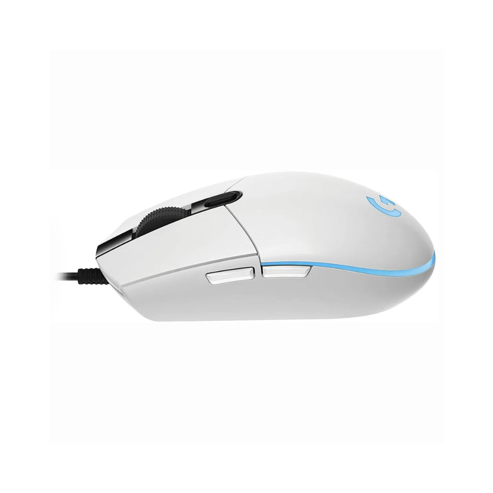 MOUSE LOGITECH GAMING G203 BLANCO ALAMBRICO RGB LIGHTSYNC G-HUB