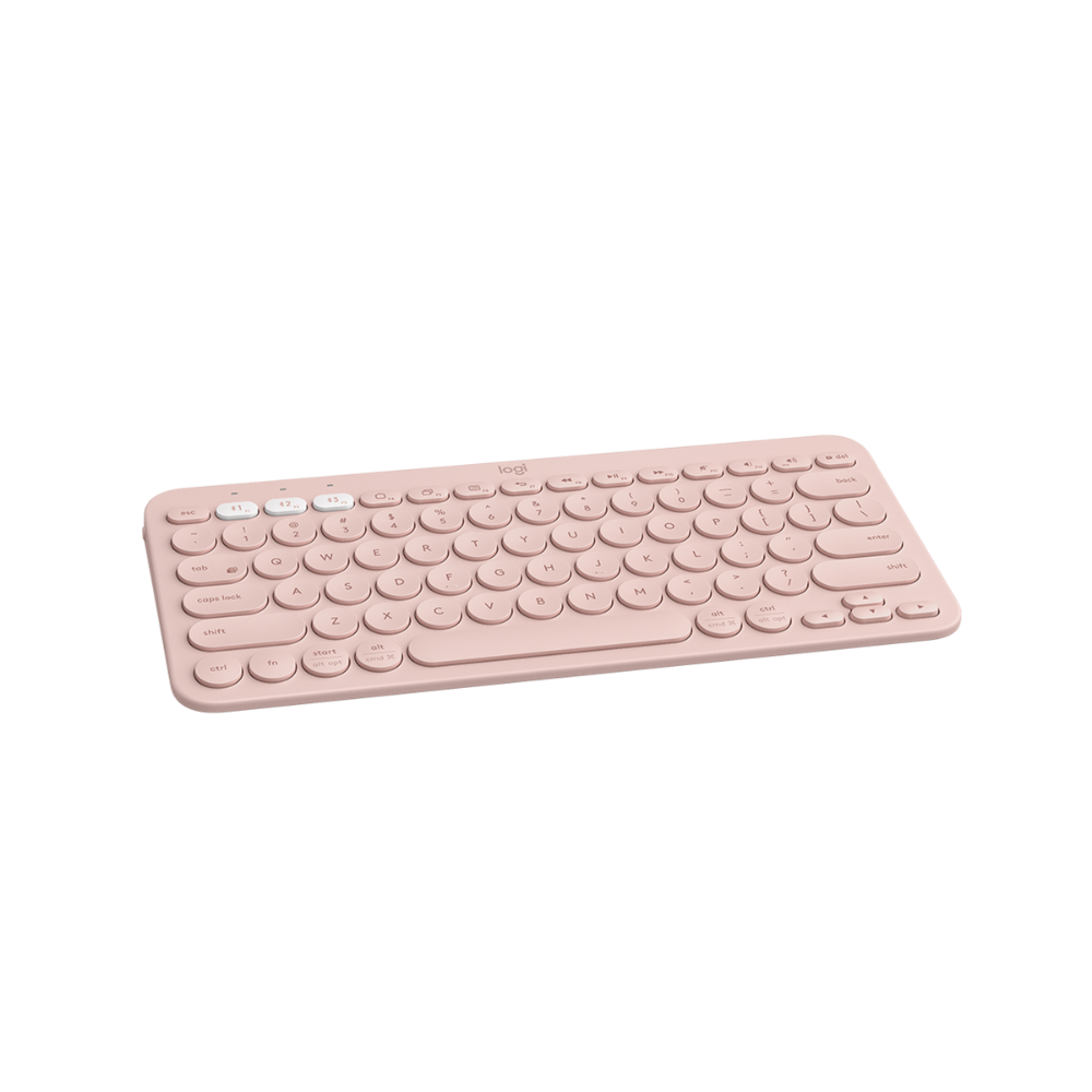 Teclado LOGITECH PEBBLE KEYS 2 K380S Wireless SP Rosa