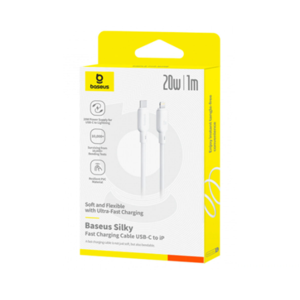 CABLE TIPO C A LIGHTNING P10377700213-00 SILKY 20W BLANCO