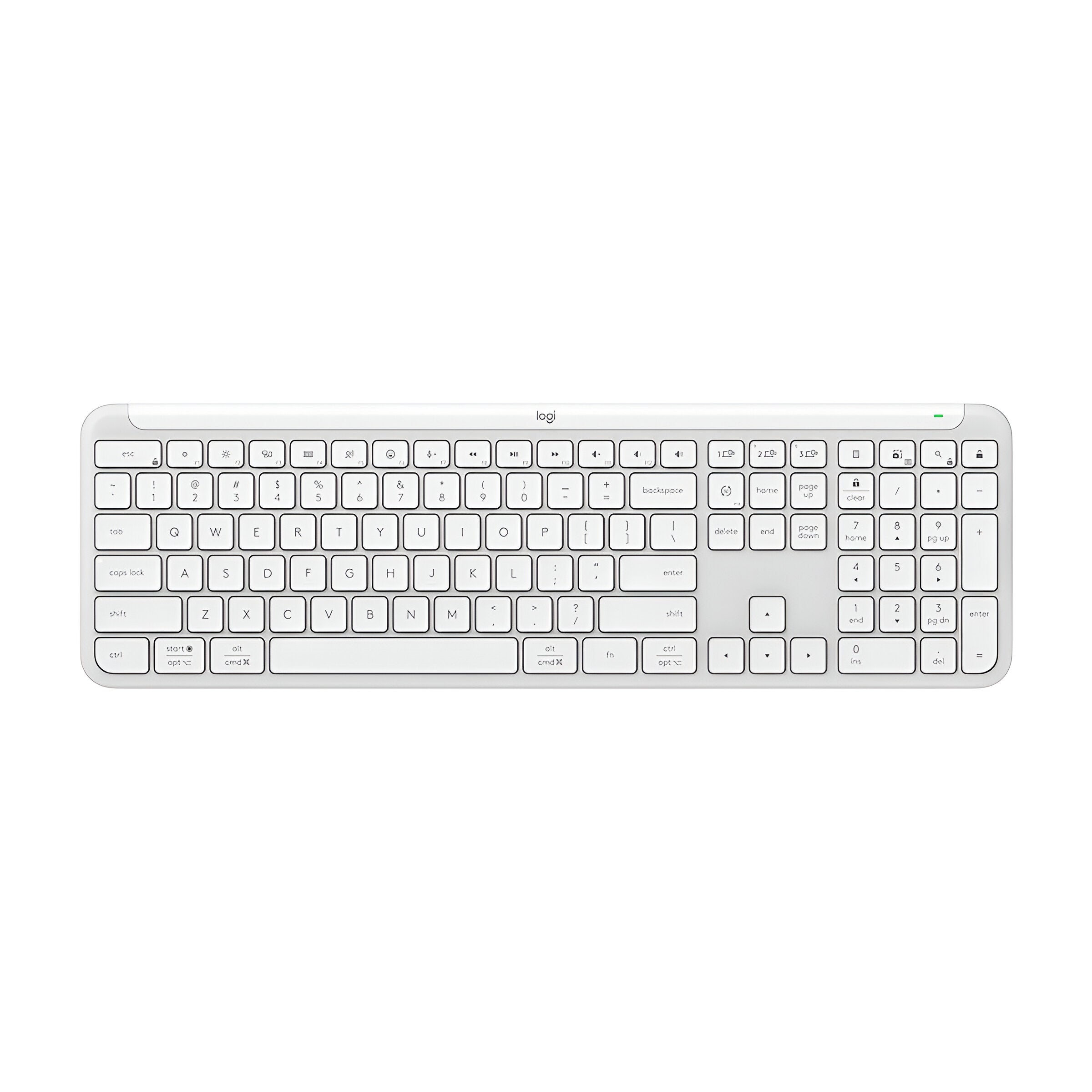 Teclado Logitech Slim Silent K950 Wireless BoltBluetooth SP Blanco