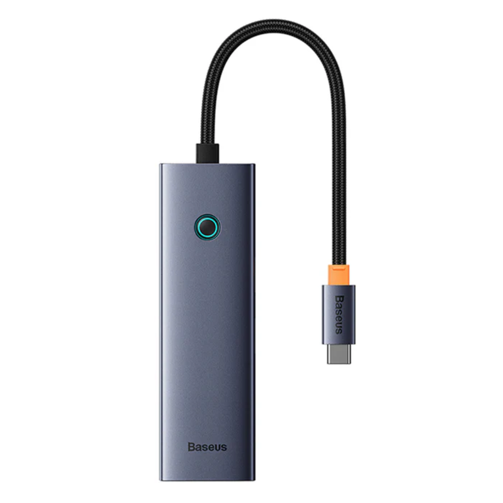 Baseus UltraJoy Series 4-Port HUB Space Grey?USB-C to USB 3.0*4+USB-C 5V?