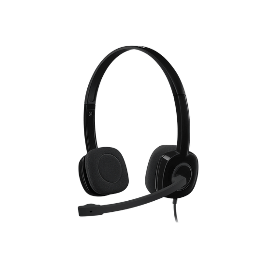 HEADSET LOGITECH H151 STEREO WIRED 1.8MTS COENXION 3.5MM NEGRO
