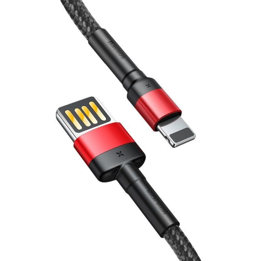 CABLE USB A LIGHTNING  2.4A 1MT CALKLF-G91 CAFULE EDICIÓN ESPECIAL ROJO+NEGRO