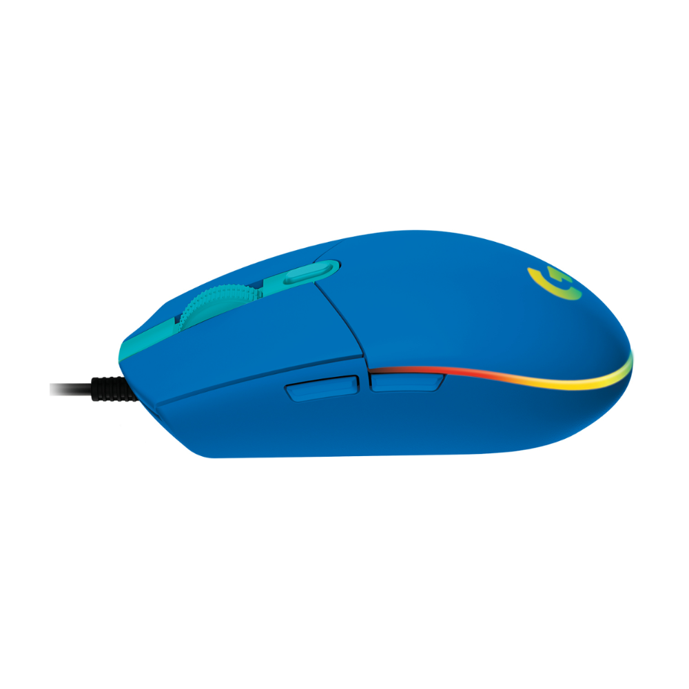 MOUSE LOGITECH GAMING G203 AZUL ALAMBRICO RGB LIGHTSYNC G-HUB
