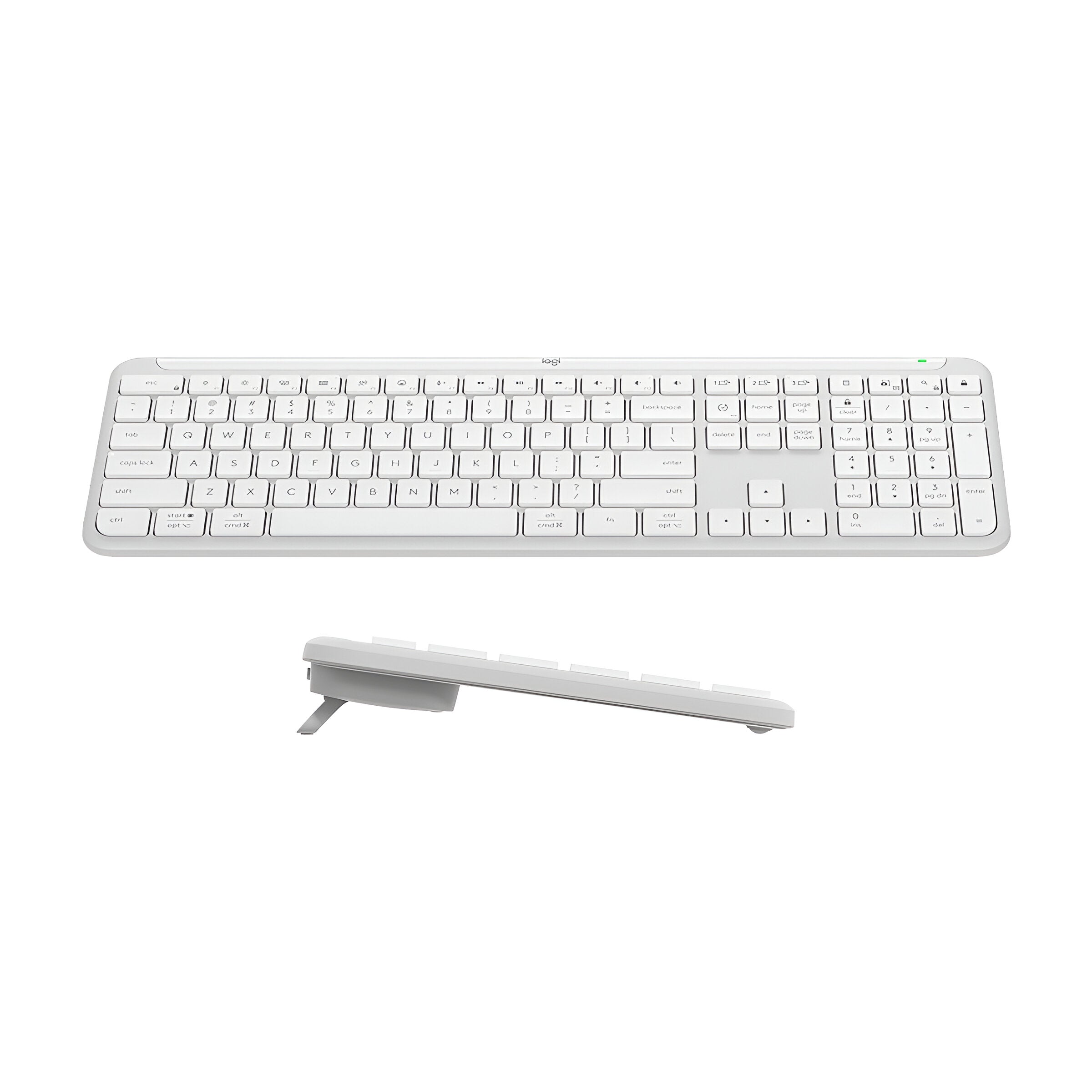 Teclado Logitech Slim Silent K950 Wireless BoltBluetooth SP Blanco