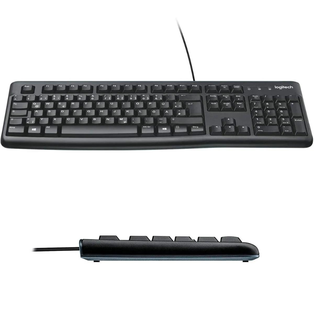 TECLADO LOGITECH K120 NEGRO USB PLUG AND PLAY RESISTENTE A SALPICADURAS