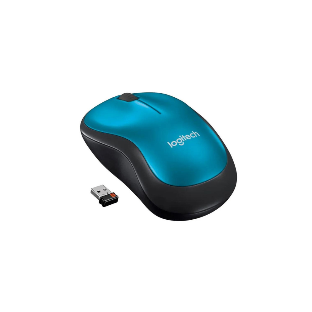 MOUSE LOGITECH M185 AZUL-NEGRO WIRELESS USB PLUG AND PLAY