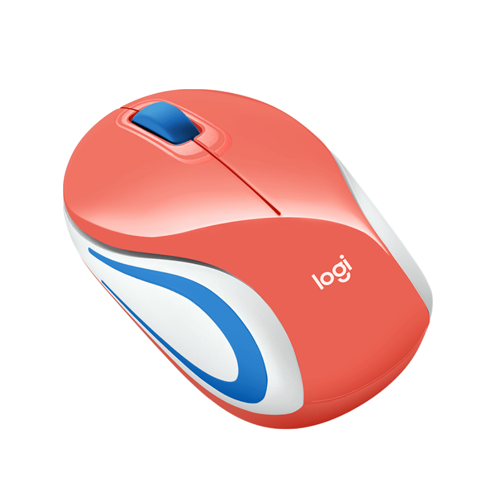 MOUSE LOGITECH M187 CORAL ULTRAPORTATIL WIRELESS USB