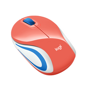 MOUSE LOGITECH M187 CORAL ULTRAPORTATIL WIRELESS USB