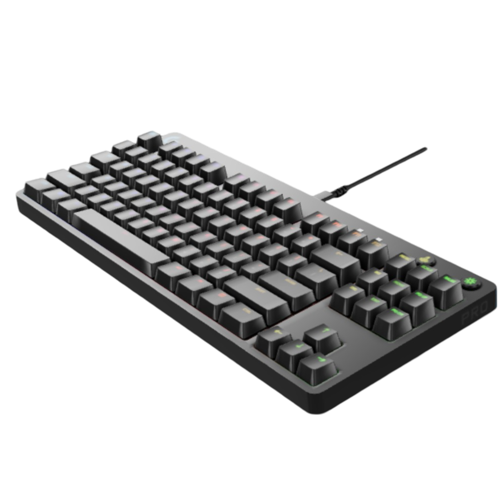 TECLADO LOGITECH GAMER G PRO RGB MECANICO GX AZUL WIRED NEGRO