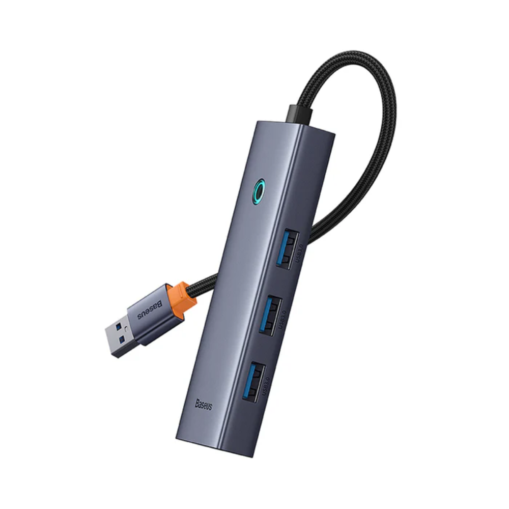 Baseus UltraJoy Series 4-Port HUB Space Grey?USB-A to USB 3.0*4+USB-C 5V?