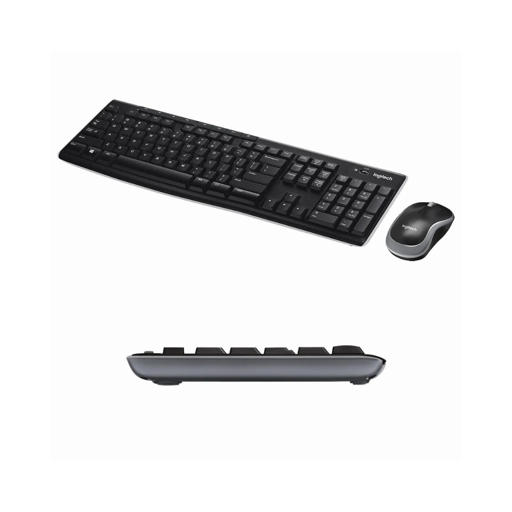 TECLADO-MOUSE COMBO LOGITECH MK270 NEGRO WIRELESS USB PLUG AND PLAY