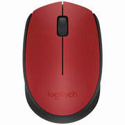 MOUSE LOGITECH M170 ROJO-NEGRO WIRELESS USB PLUG AND PLAY