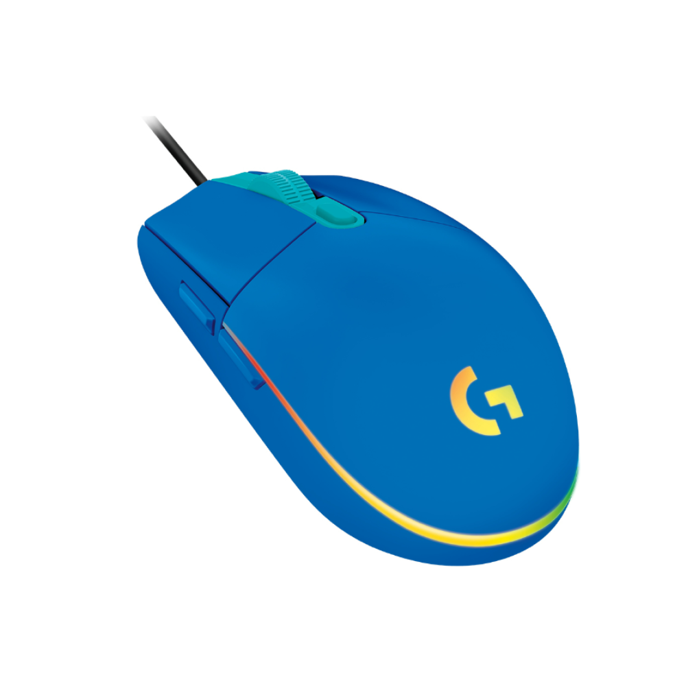 MOUSE LOGITECH GAMING G203 AZUL ALAMBRICO RGB LIGHTSYNC G-HUB