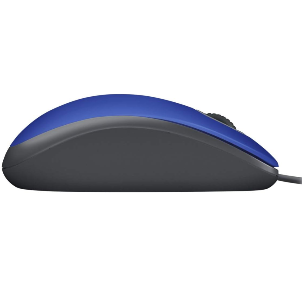MOUSE LOGITECH M110 AZUL SILENCIOSO ALAMBRICO USB PLUG AND PLAY DISENO AMBIDIESTRO