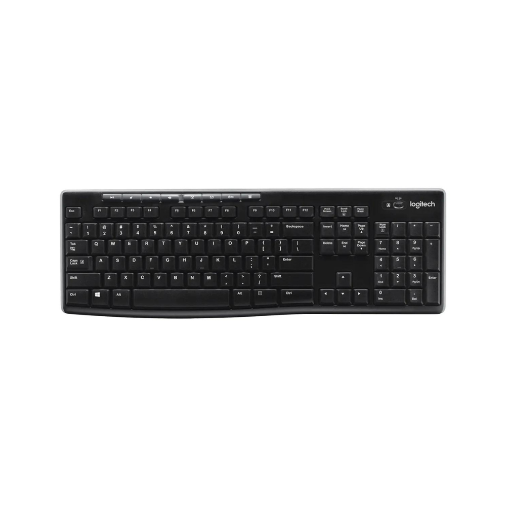 TECLADO LOGITECH K270 NEGRO WIRELESS MULTIMEDIA USB BLACK