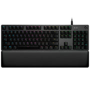 TECLADO LOGITECH GAMING G513 NEGRO MECANICO RGB LIGHTSYNC GX CAFE ALEACION ALUMINIO Y MAGNESIO